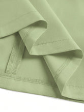 Women Solid Color Round Neck Sleeveless Ruched Mini Dress